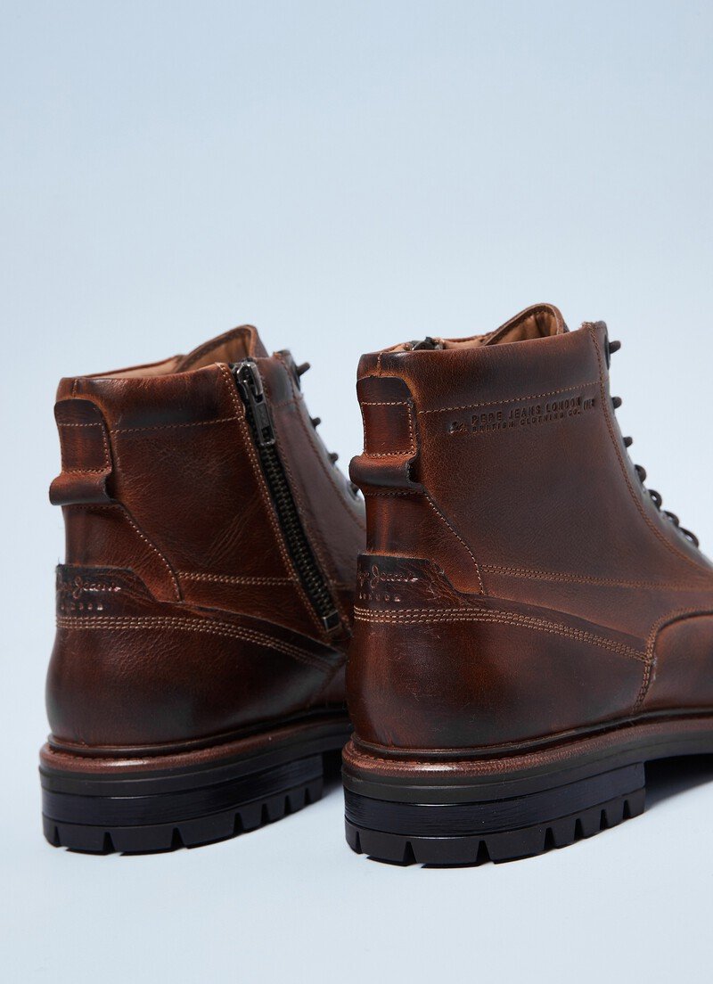 Botas Pepe Jeans M xico Ned Leather Hombre Marrom